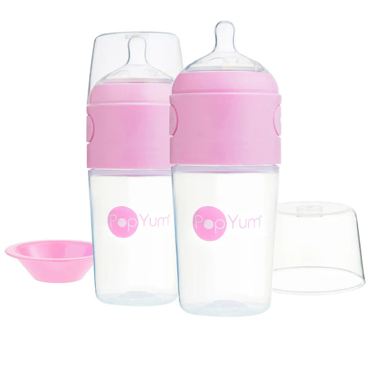 Pack de 2 Biberons Rose, 260 ML